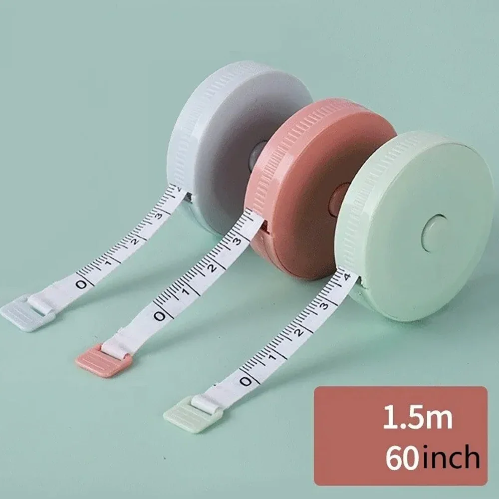 3PC Soft Tape Measure - Double Scale Flexible Ruler for Body Sewing, Tailoring & Craft Measurements