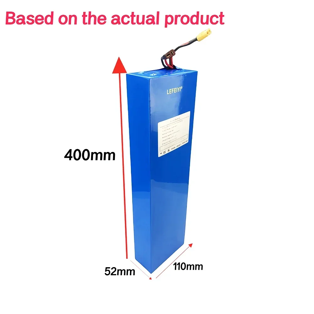 48V 12.8Ah lithium-ion battery pack 13S4P built-in BMS suitable for Citycoco/iScooter iX4/Kaabo Mantis 8/10 electric scooter
