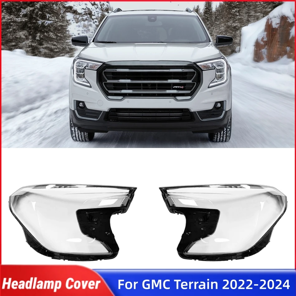 

Для GMC Terrain 2022 2023 2024, автоаксессуары, абажуры, лампа, корпус фары, линза, передняя фара автомобиля, крышка объектива, корпус