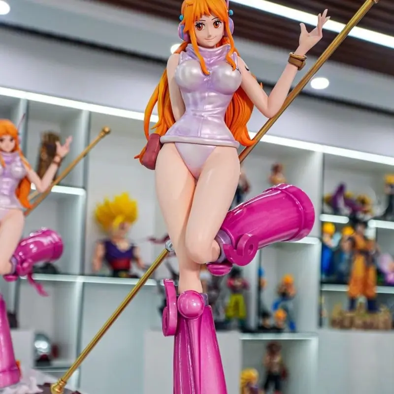 

Nami Statue Egghead Island Series Glossy Pearl Finish Magnetic Base Anime Collectible Male Gift Peripheral Decor