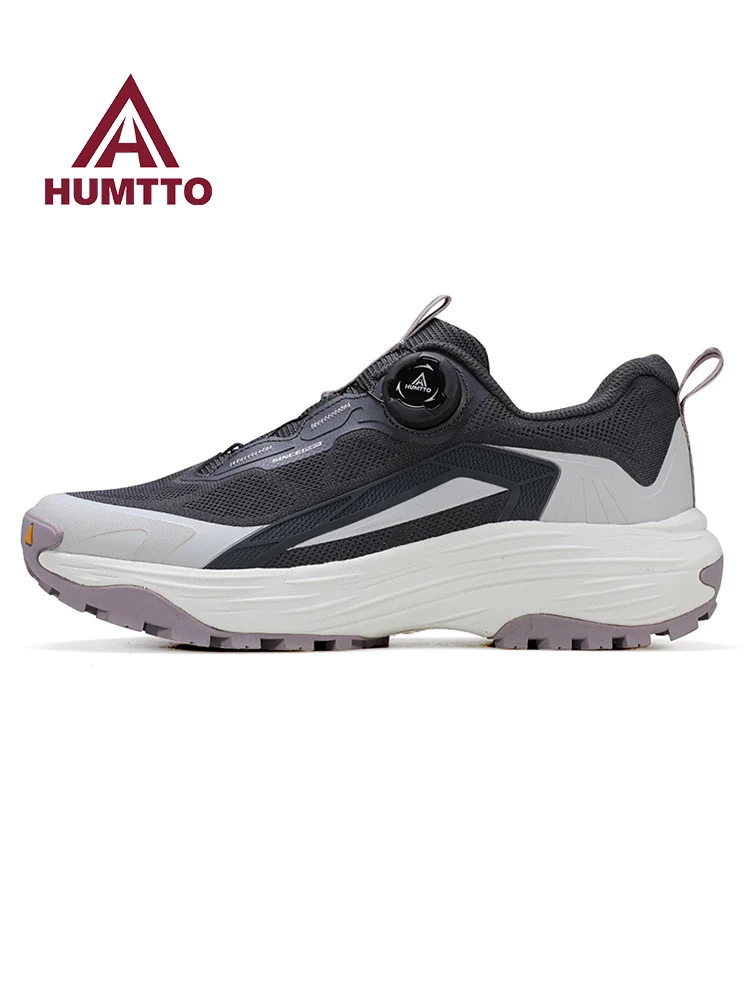 HUMTTO メンズハイキングシューズ通気性メッシュ表面屋外軽量ランニングスポーツシューズレディーススニーカーアンクルトレッキングシューズ