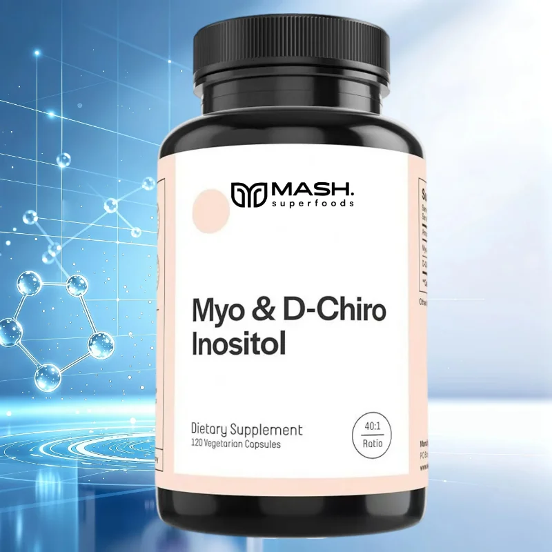 Myo & D-Chiro Inositol Capsules, Premium Inositol Blend Dietary Supplement, Nutritional Support for Adult Women Daily Wellnes