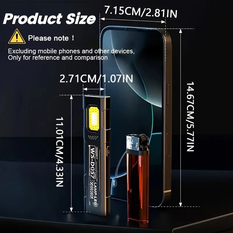 Super Bright LED Flashlight,Rechargeable Handheld Torch,Multi Modes Portable Waterproof Flashlight for Camping Hiking Emergency