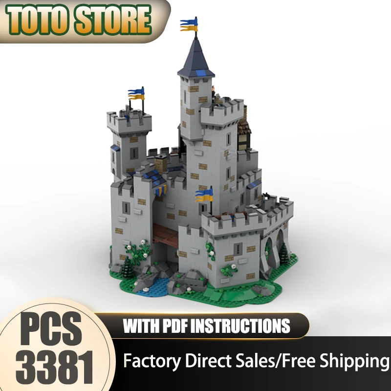 

Средневековый замок Moc, строительные блоки, черные соколы, модель замка, технология, кирпич, сделай сам, сборка, строительная игрушка, праздничный набор, подарки