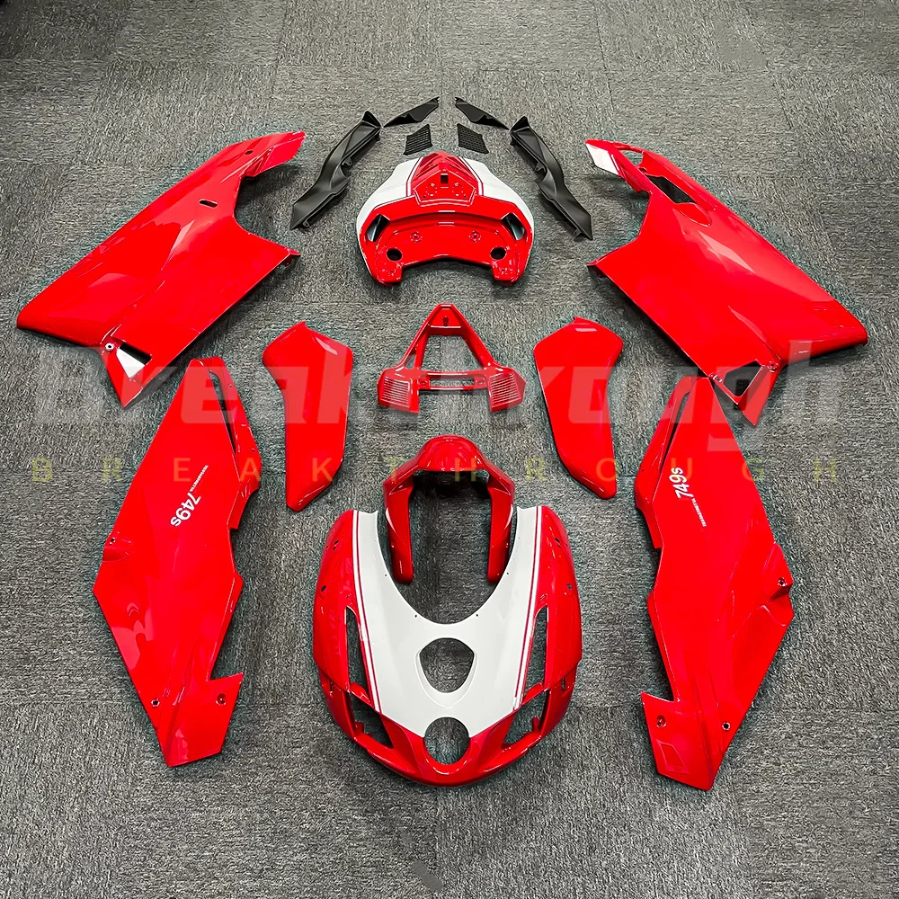 Suitable for Ducati 749/749S 999/999S 2003 2004 motorcycle ABS plastic injection red and white body fairing kit