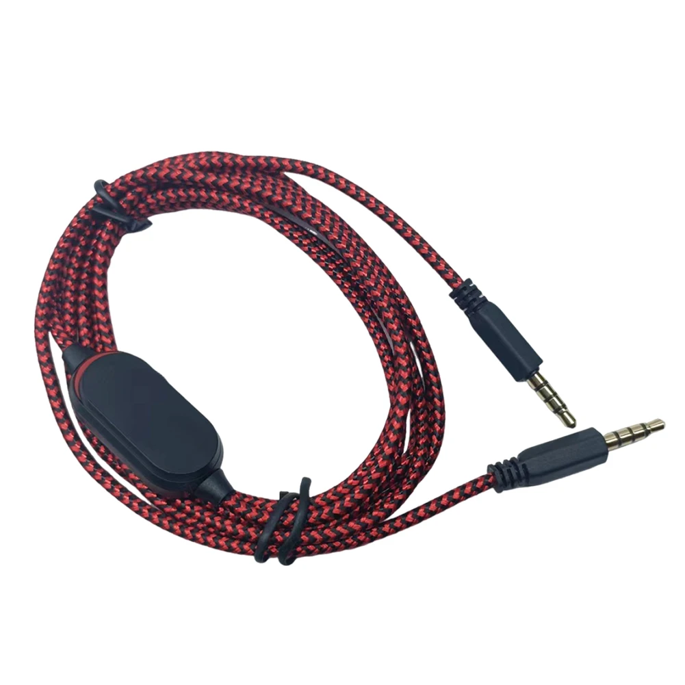 3.5Mm Audio Aux Kabel Met Inline Mute Schakelaar En Volume Controller Hoofdtelefoon Kabel Voor Dell Alienware Aw720h Aw310h Aw510 H