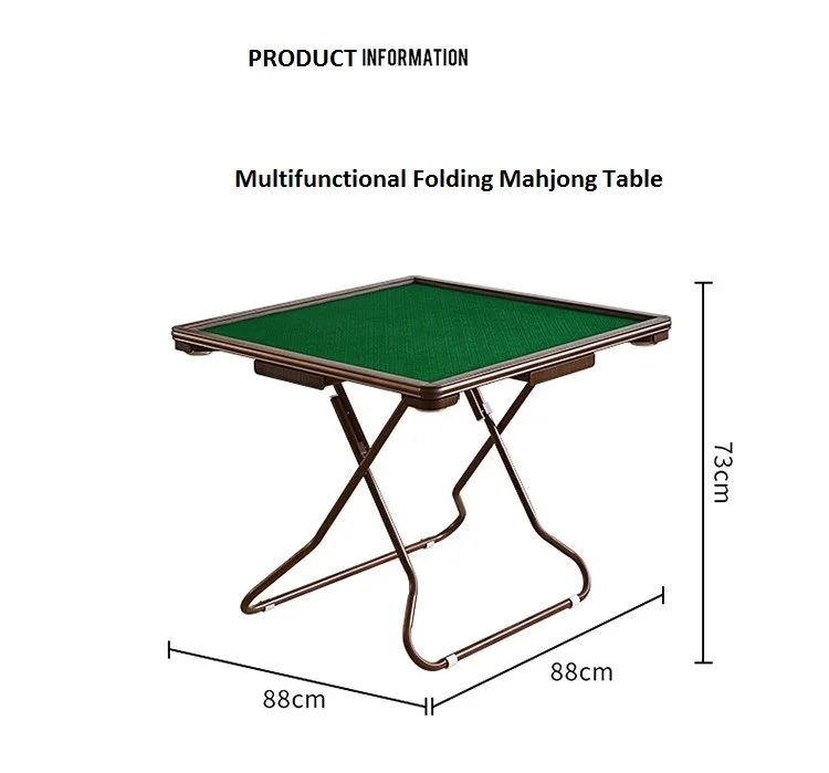 طاولة ماجونغ محمولة متعددة الوظائف قابلة للطي