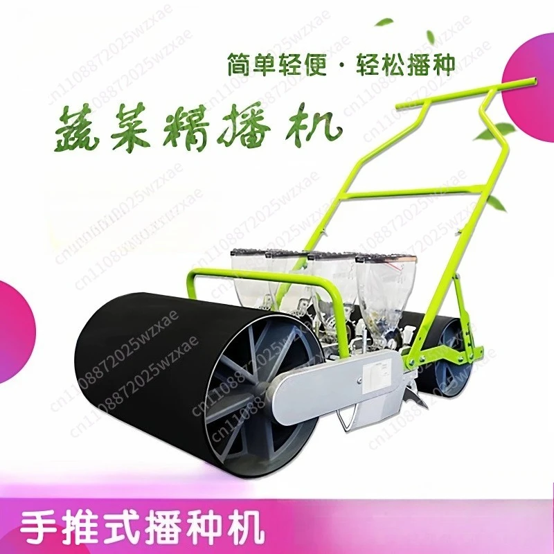 Multiple Rows Multi-Function Hand-Push Seeder Carrots Spinach Seed Vegetable Planter Film-Pressing Machine Seed Planting Tool
