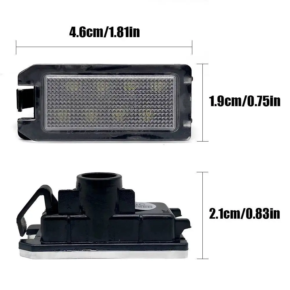 2X Canbus 18LED رقم الترخيص لوحة ضوء ل 14-20 جيب جراند شيروكي WK2 14-17 البوصلة باتريوت 2015-2017 دودج فايبر 13-17 #3