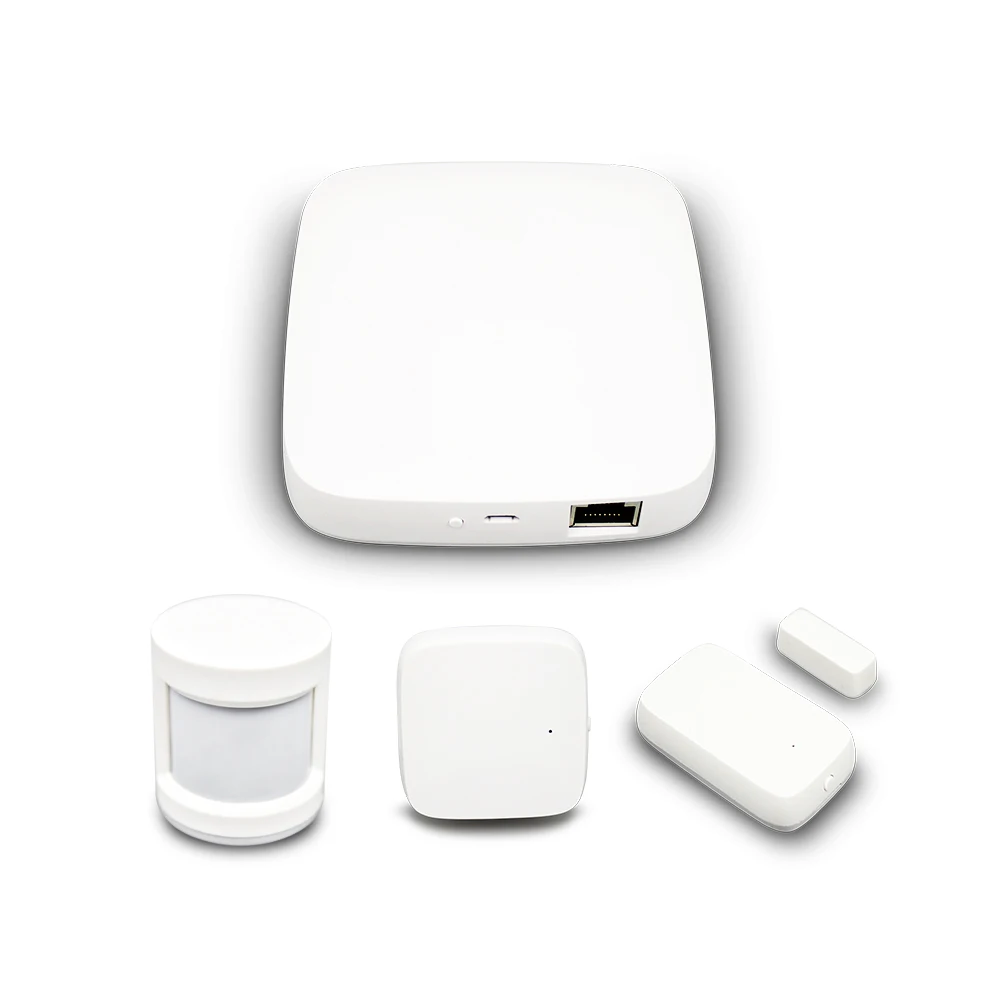 ZigBee Hub Tuya Smart Home Automation Mini Size Security Alarm Kit with Wireless Connection
