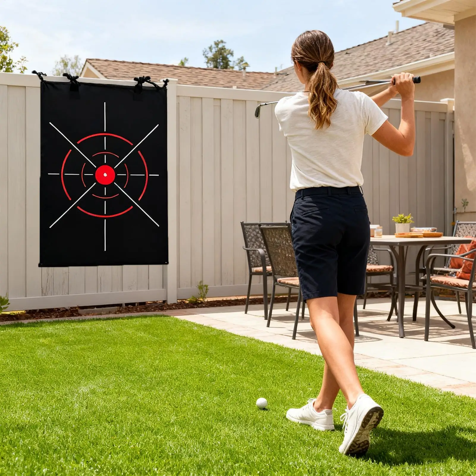 Golf Hitting Net polyester Golf swing Target Driving Range Target Driving Range Aid Nets for Golfer Hitting practice Accessories