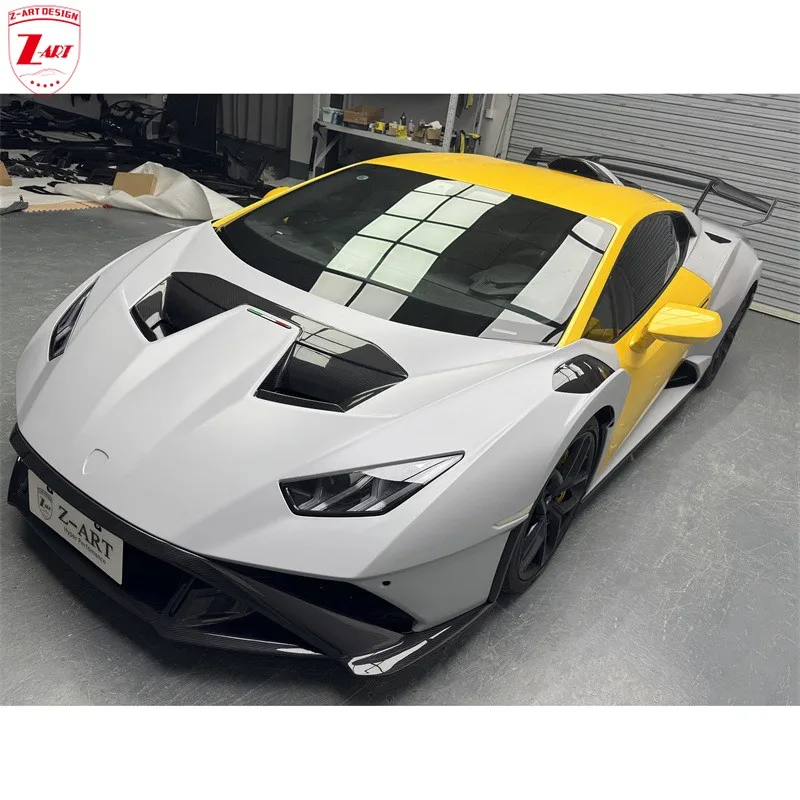 Kit de carrocería de fibra de carbono seca Z-ART STO para Lamborghini LP580 LP610 LP640, kit de carrocería de fibra de carbono preimpregnada para Huracán Huracán EVO