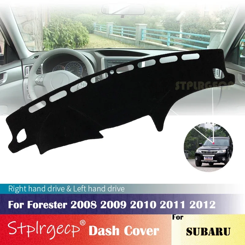 Anti-Slip Dashboard Cover Protective Pad Car Accessories Sunshade Carpet for Subaru Forester 2008 2009 2010 2011 2012