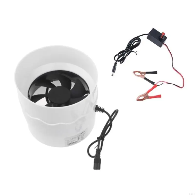 مروحة معززات القناة عالية السرعة 4000 دورة في الدقيقة تدفق هواء 160 متر مكعب / ساعة لموقد الفحم لأنابيب 110 مم وإعدادات الأماكن #2