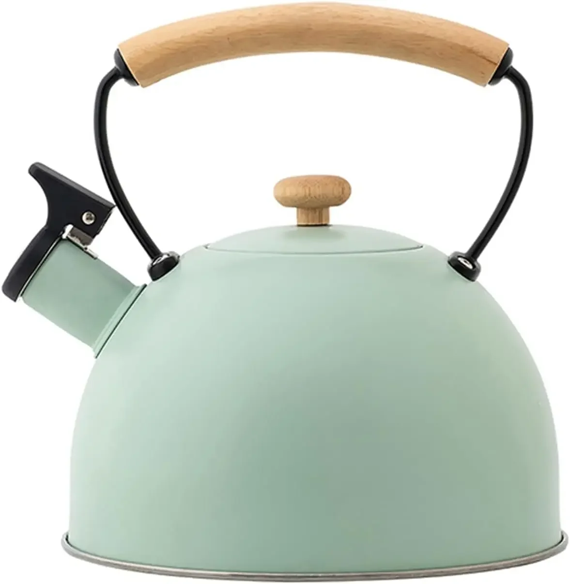 Whistling Tea Kettle Whistling Kettle 2.5L Stainless Steel Whistle Tea Kettle Water Bottle Tea Pot for Camping Hiking (Color : G