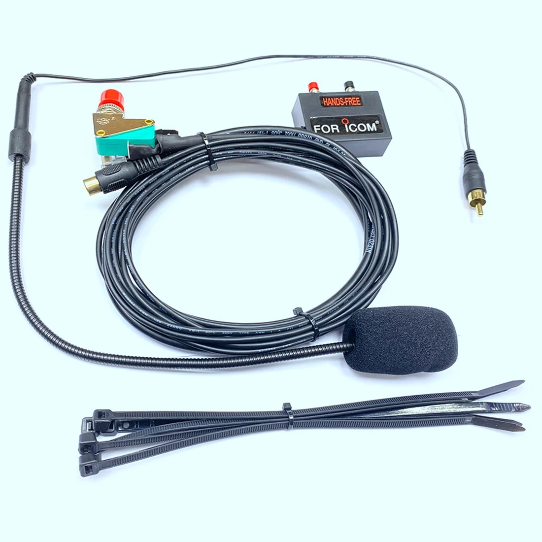 Vinger PTT 8-pins handsfree microfoon voor ICOM IC2200H IC-2200H IC2720 IC-2720 IC2820 IC-2820 IC2730 IC-2730 Radio