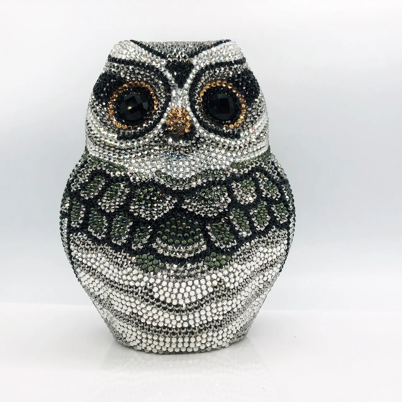 Owl Shape Women Full Diamond Evening Clutches Crystal Bags Luxury Ladies Wedding Purse Dinner Banquest Minaudiere Party Handbags