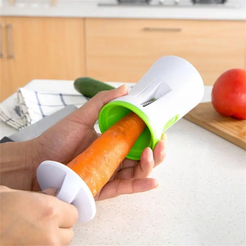 1 Pc Portable Spiralizer Vegetable Slicer Vegetable Fruit Spiral Slicer Cutter Salad Tool Zucchini Noodle Spaghetti Maker