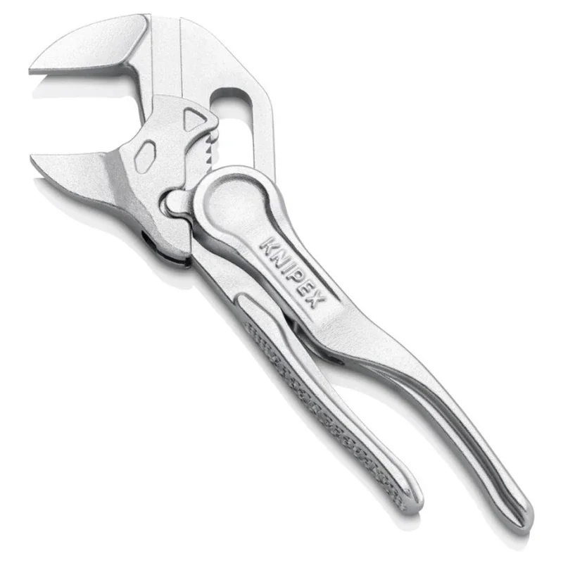 KNIPEX 86 04 100 Pliers Wrench XS 4'' Alloy Steel Chrome Plated  Mini Plier