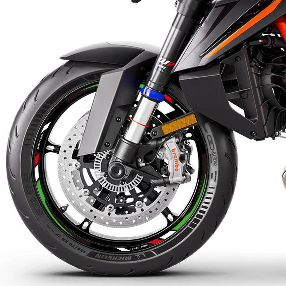 For 125RC 390 990 1390 Super duke 790 DUKE 890 Motorcycle Wheel Stickers Rim Decals Stripe Tape Waterproof Accessories