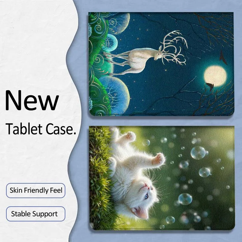 

Popular Cat Horse Gift For Xiaoxin Lenovo Tab P12 Extreme Legion Y900 Idea Pro GT 12.1 2025 Foldable Tablet Case