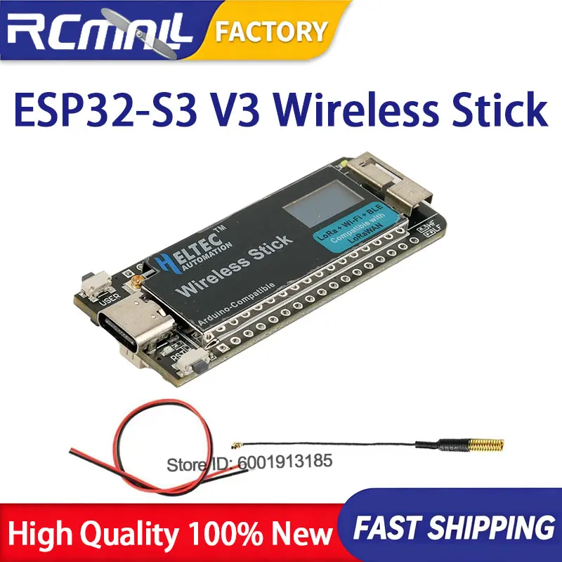 Heltec ESP32 S3 V3 Wireless Stick LoRaWAN Dev-board SX1262 WiFi Wireless BT Module OLED Display Kit for Meshtastic IoT Projects