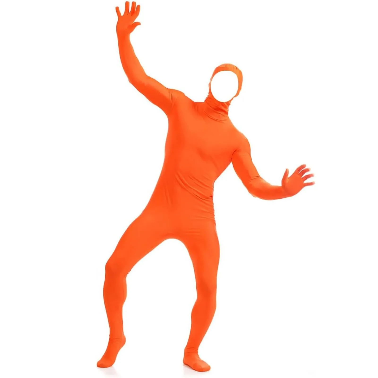 Halloween Stage Plus Size Skin Tight Full Body Zentai Custome Ninja Invisible Cosplay Adult Kids Spandex Second Suits Bodysuit