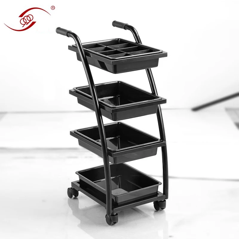 Station Hairdresser Trolley Workshop Tool Saloon Accessories Cosmetic Wheels Pedicure Helper Chariot de salon Makeup Box Hair