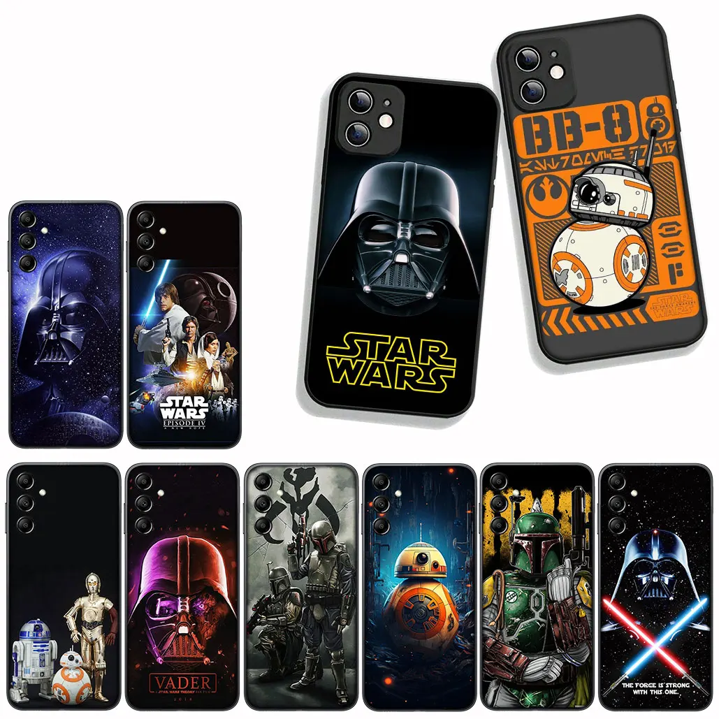 Чехол S-Stars Darths Vaders W-Wars Baby Yoda для Samsung Galaxy A55 A56 A25 A21S A35 A54 S8 S9 S20 S21 FE A13 A12 A14 A33 A72 A71
