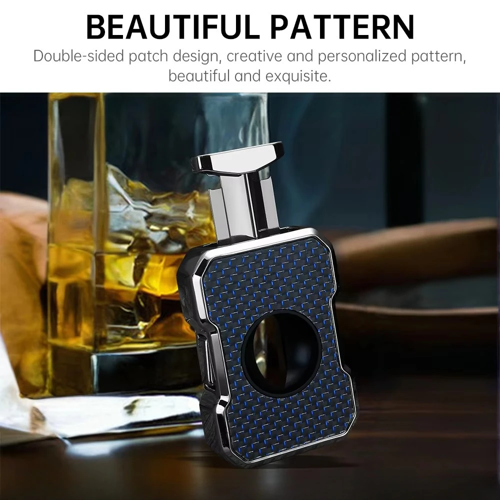 Cigar Cutter Portable V-Shaped Cigar Cutter Sharp Stainless Steel Blade Beautiful Pattern Smoking Accessories