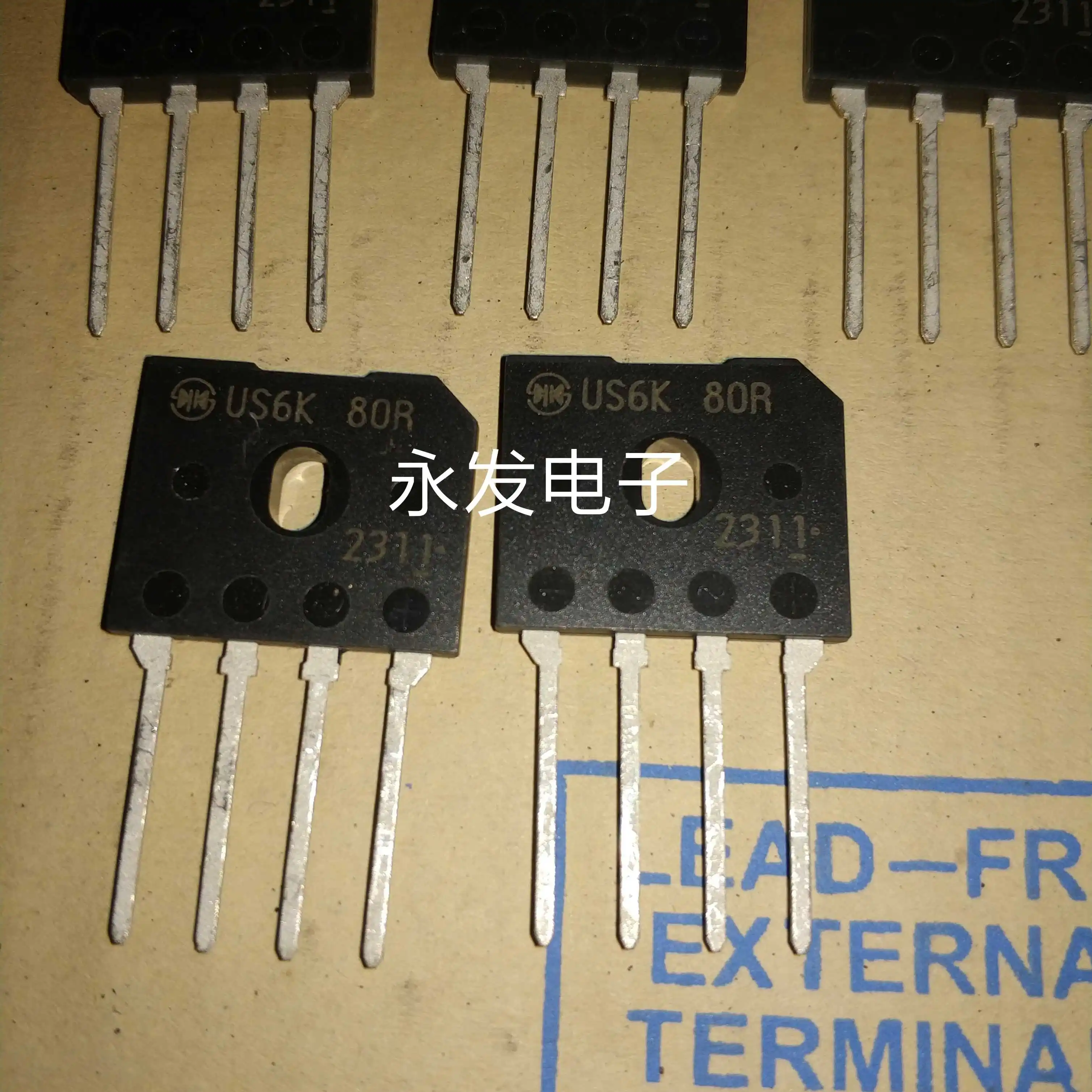 10pcs orginal new high quality rectifier bridge stack US6K80R US6K-80R US6K 6A/800V