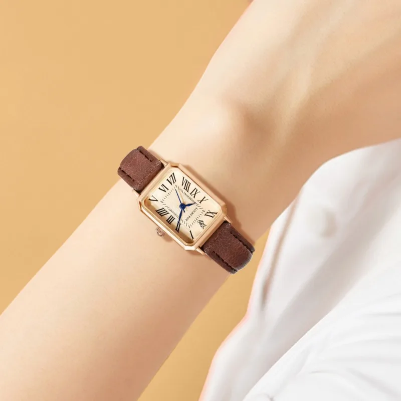 2 قطعة ساعات عادية ريترو الموضة للنساء مجموعة ساعات المعصم الفاخرة للسيدات هدايا عيد ميلاد رائعة للصديقات أفضل الأصدقاء