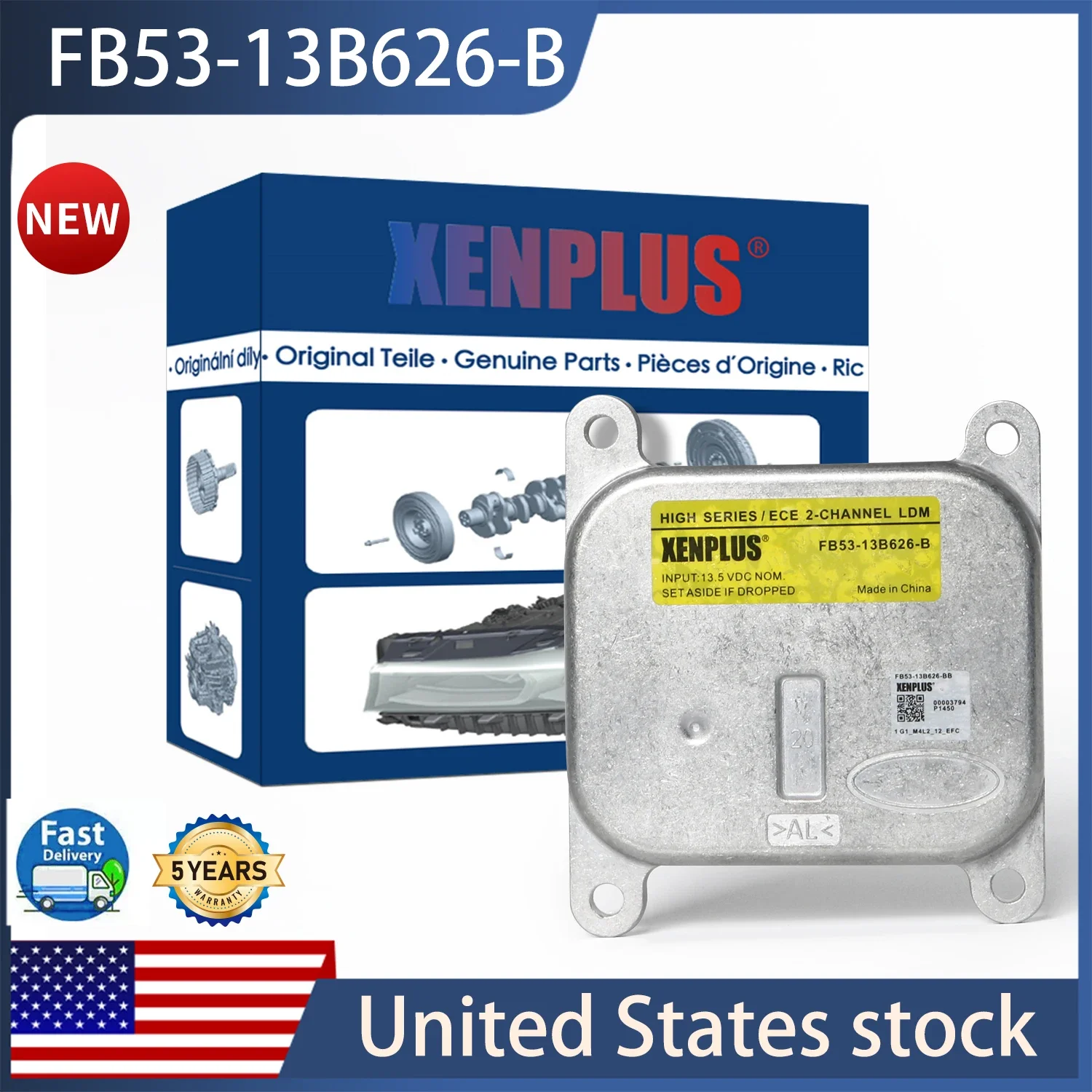 XENPLUS NEW FB53-13B626-B Electronic Control Controller Unit Computer Module for F-ORD Explorer XLT Fb5313b626b 2 Year Warranty