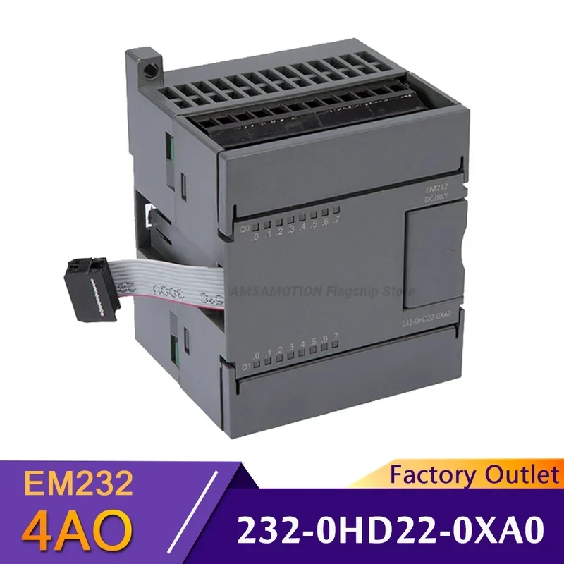 

EM232 4AO Extension Module Apply to Siemens S7-200 PLC 4 Output Analog Module 6ES7 232-0HD22-0XA8