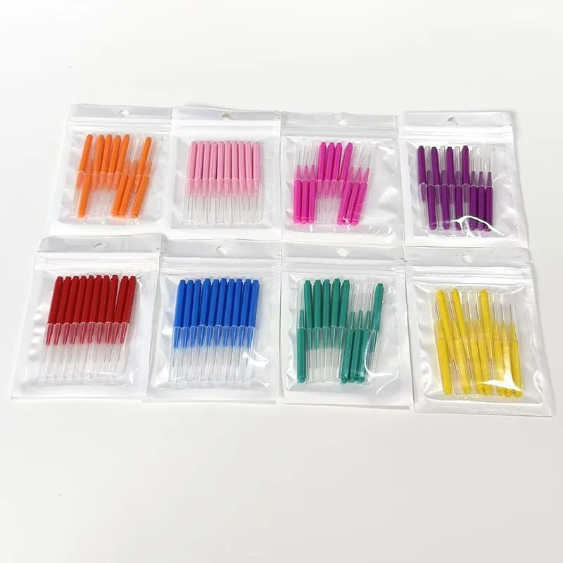 Interdental Brush Box Interdental Brush 10pcs Clean Tooth Gap Braces Gap Straight Orthodontic eyelash Brush
