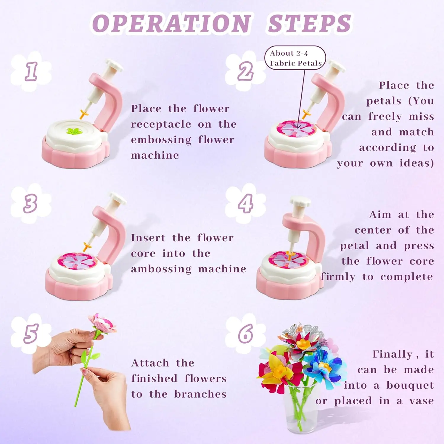 Zestaw do tworzenia bukietów kwiatowych, zabawka edukacyjna, idealny na przyjęcia, zajęcie kreatywne dla dzieci
