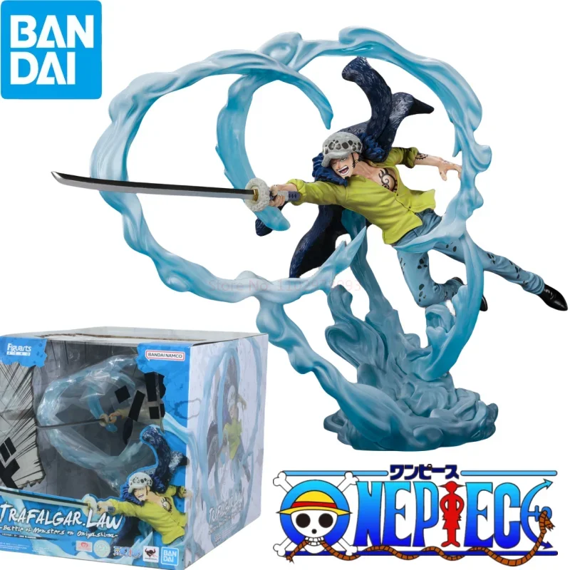 Bandai Original Figuarts Zero One Piece Trafalgar D. Water Law Anime Figure Model Ornament Collection Christmas Birthday Gifts