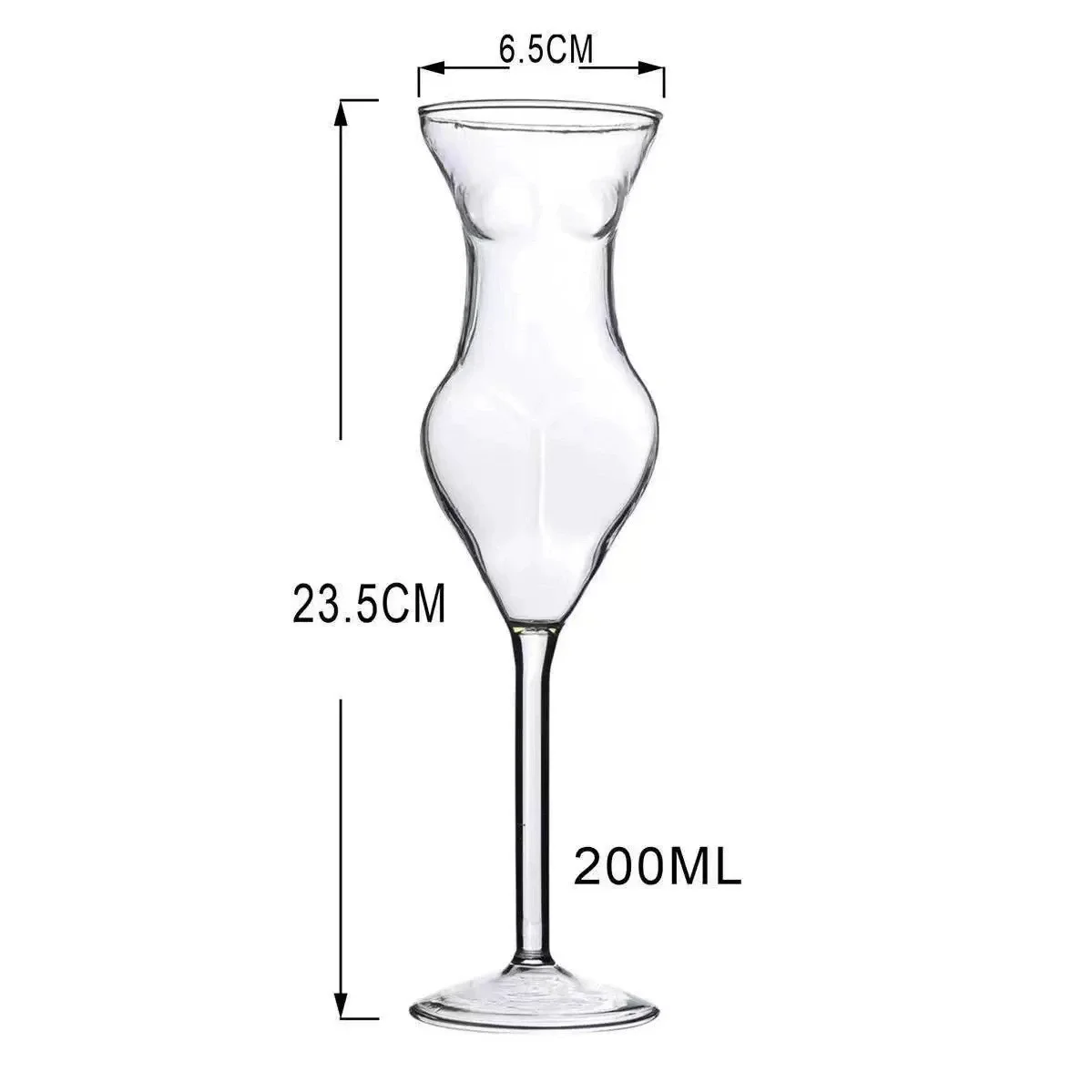 1/6pcs Creative Cocktail Glass Body Shape Whiskey Goblet Wine Shot Funny Beer Cup for Party Home Bar KTV Nightclub Bar Tool