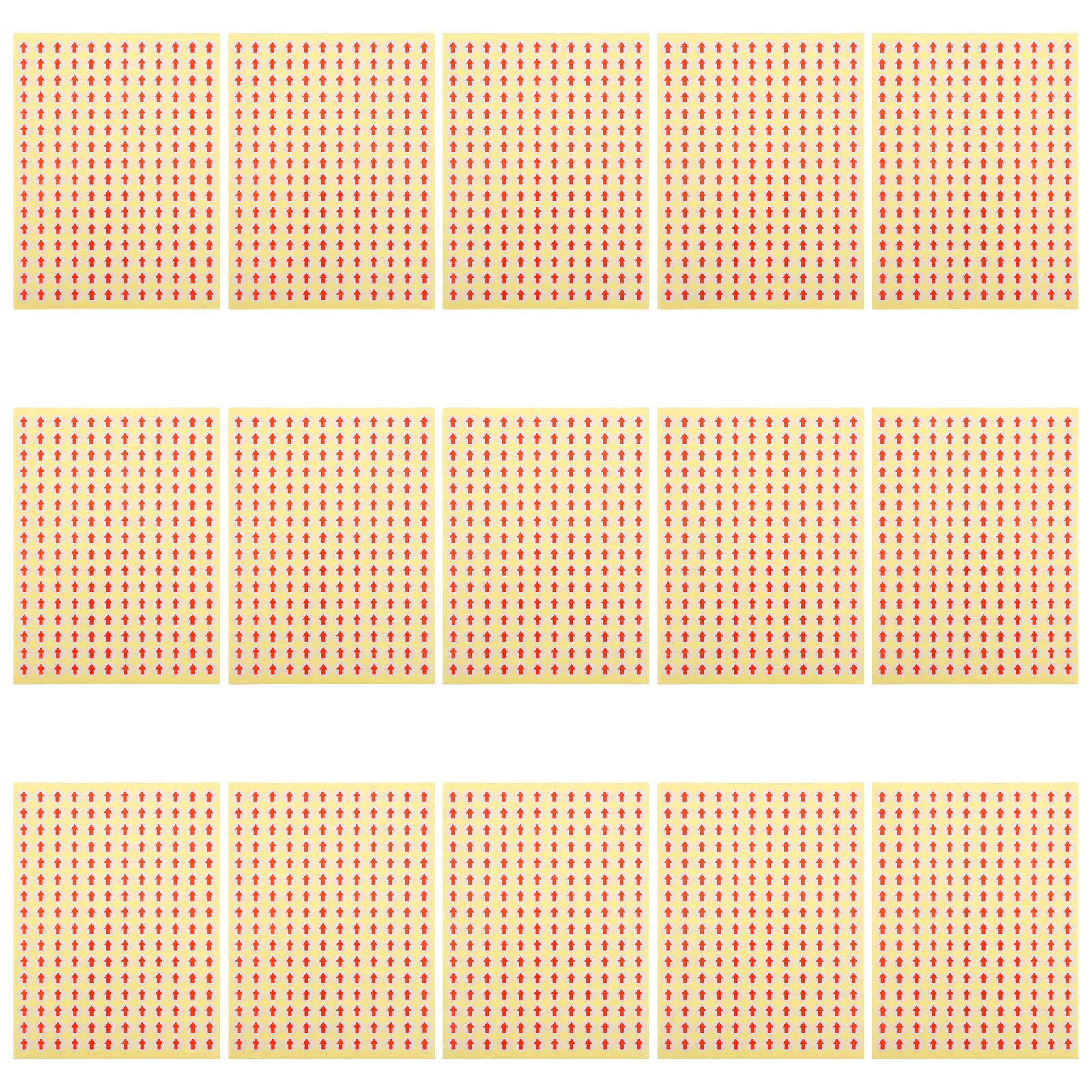 

15 листов самоклеящихся этикеток-стрелок, легко снимаемых, для маркировки складов, мастерских, инспекции и кодирования