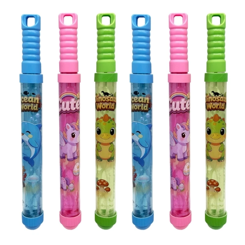 090B 6PCS Pull Back Type Water Bubble Wand Toy For Outdoor Water Adventures
