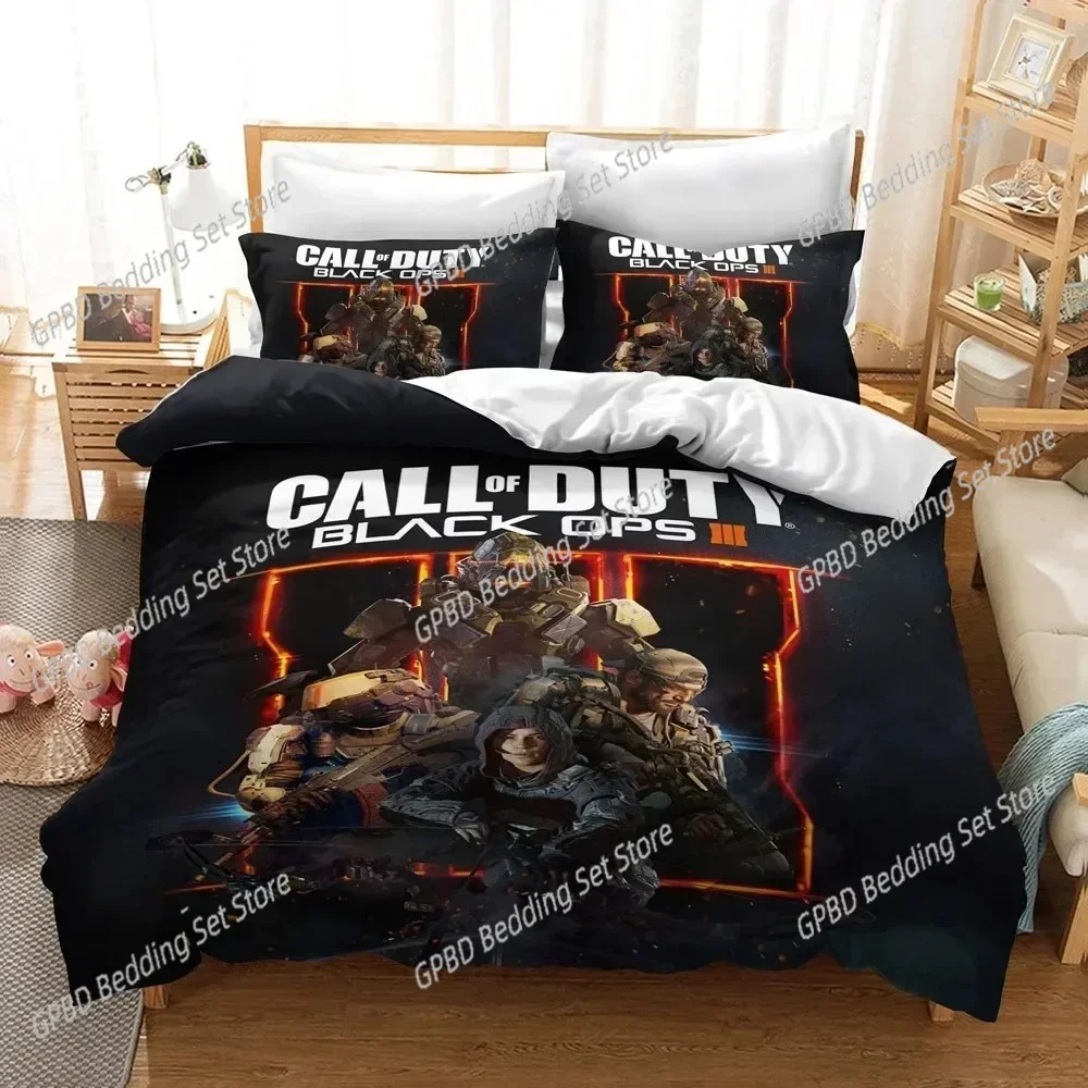 Game Call Of Duty 3D Print Bedding Set Single Twin Double Queen King Cal King Size Bed Linen Set