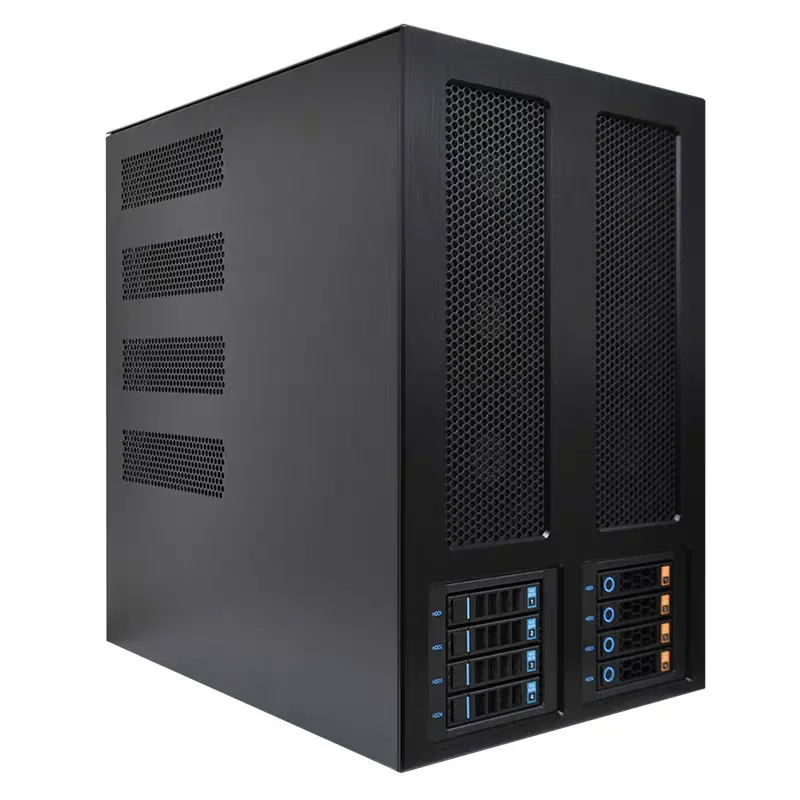 OEM WS04A-1 4GPU 5090 /4090 Server Network Storage Server for EATX Motherboard Hot-swappable Graphic Workstation Chassis
