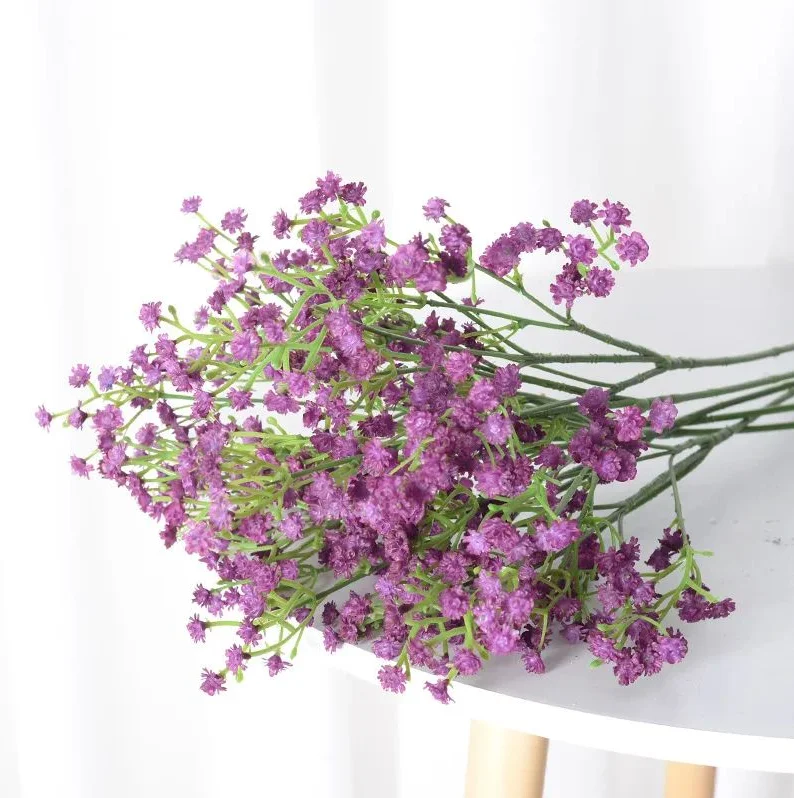 1/3 Stück weiße Gypsophila künstliche Blumen Hochzeit DIY Blumenstrauß Dekoration Arrangement Kunststoff gefälschte Blumen Heimdekoration – Detail 10