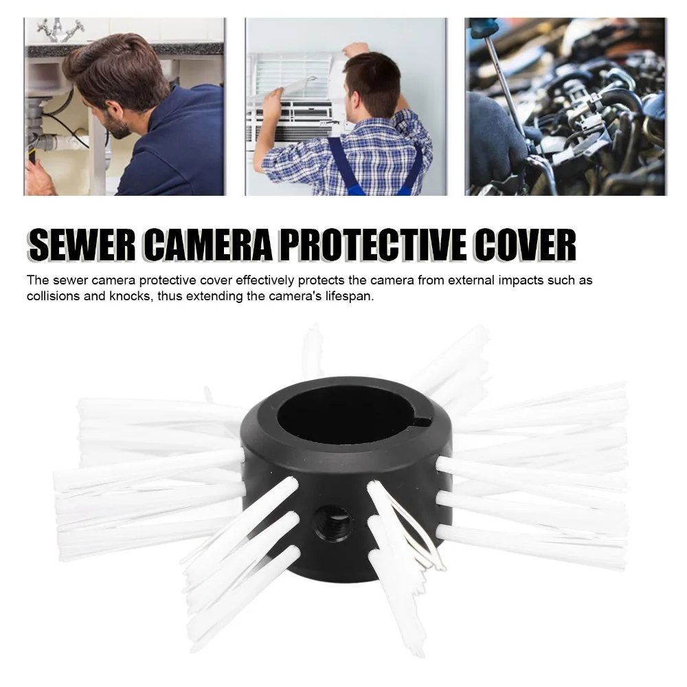 

Plastic Sewer Camera Protective Cover Easy to Install Wheel Endoscope Part Accessory Protective Cover