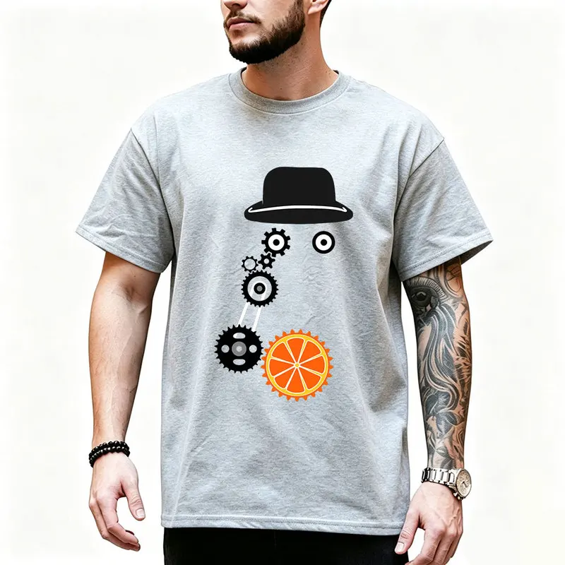 A Clockwork Orange 0825 Retro Movie Graphic T‑shirt Alex Droog Print Unisex Casual Tee Short Sleeve Streetwear All size S-6XL