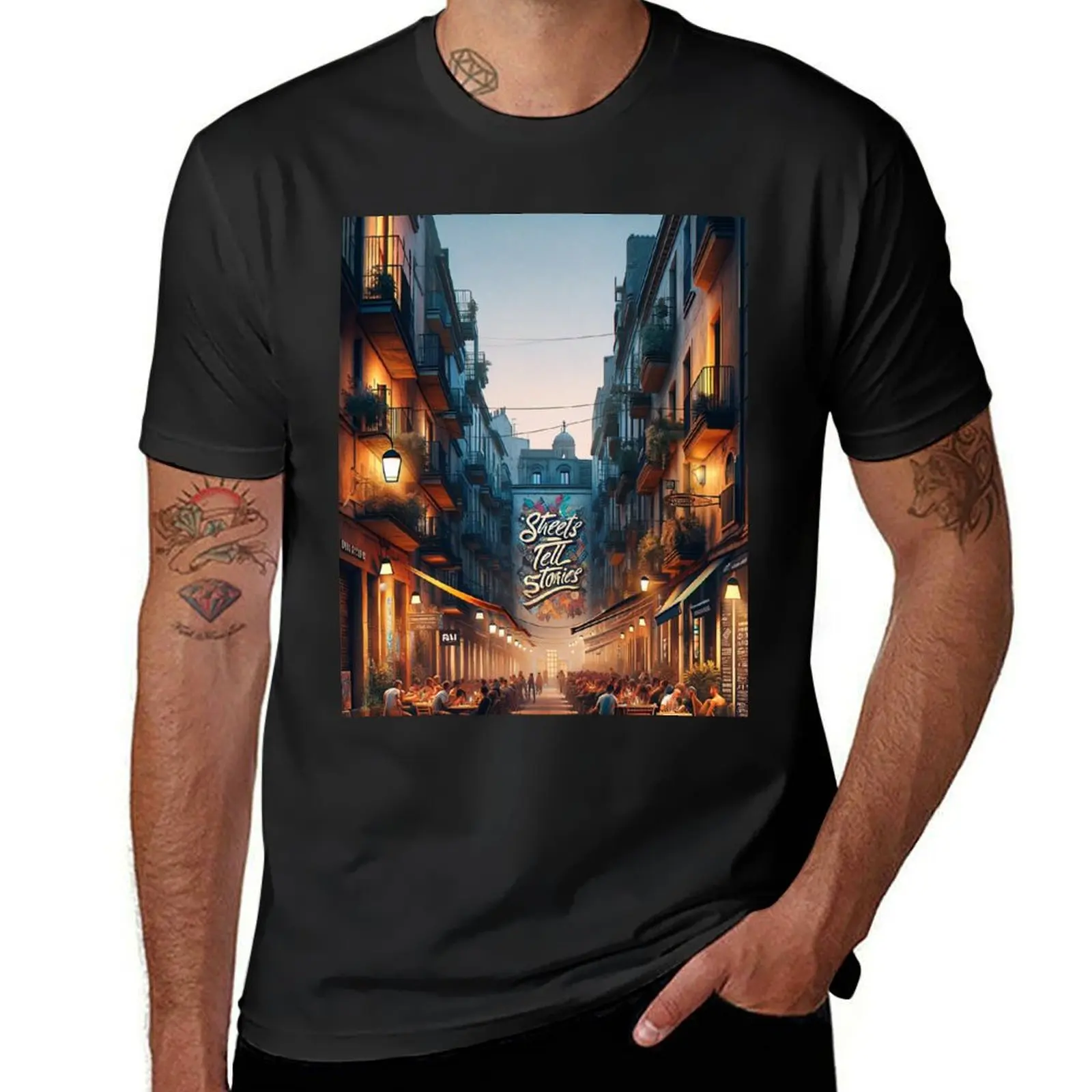 Urban Exploration: Streets Tell Stories T-Shirt blacks plus sizes vintage clothes t shirts men