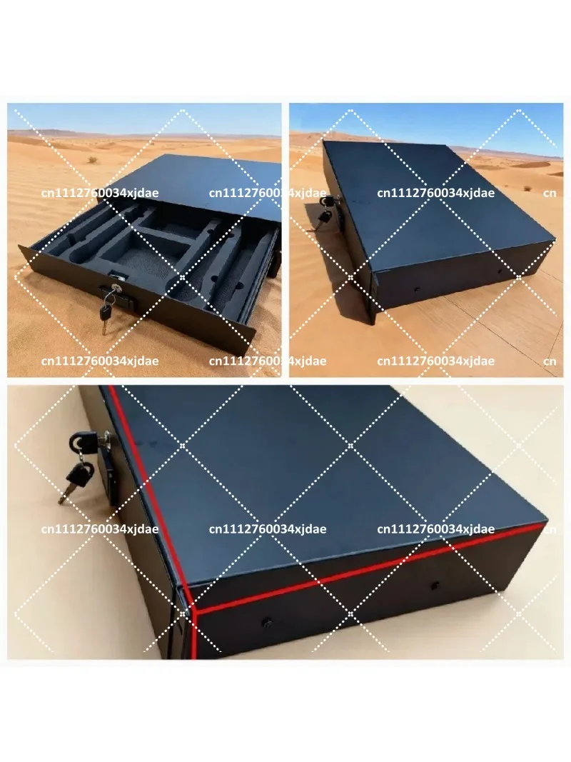 2U Drawer Microphone Lockable with Protective Cotton for Studio Recording