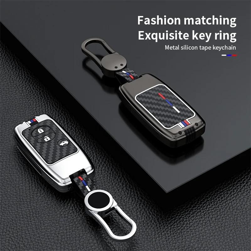 Zinc Alloy Car Key Case Cover For Toyota Camry Prius Land Cruiser Prado 150 Crown For Subaru Foreste XV Holder car accessories