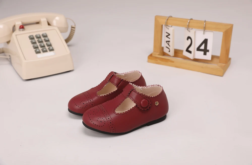 AS Kinderschuhe Marken-Kinderschuhe Baby Mädchen Lederschuhe Kleinkind Prinzessin Ballerinas Jungen Brogue Oxford Weiche Plateau Mary Jane Schuhe – Detail 5