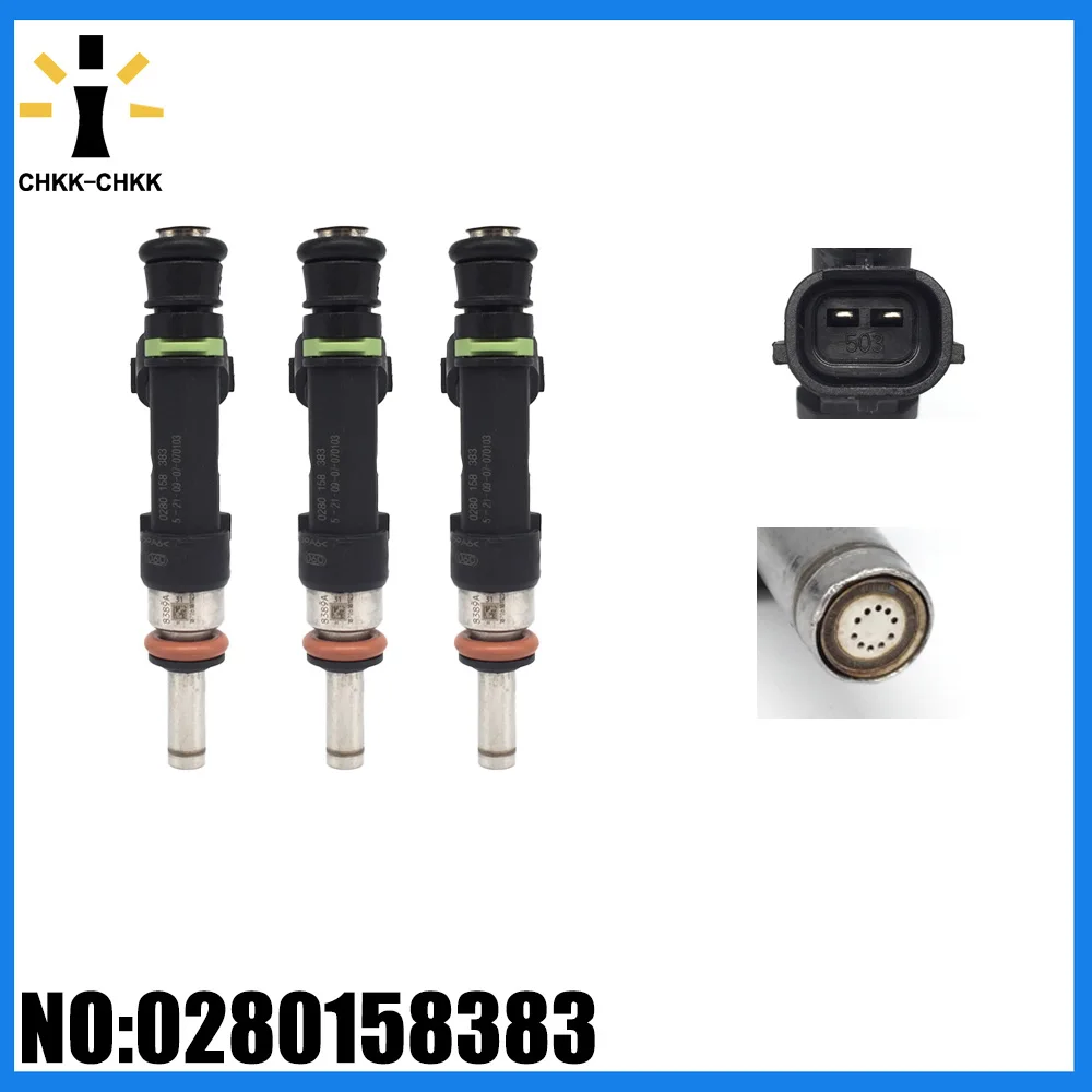 

Fuel Injector Nozzle 3x 0280158383 for SEA DOO Water WaveRunner Water Motorbike 130/155/230 RXT-X300 420874000